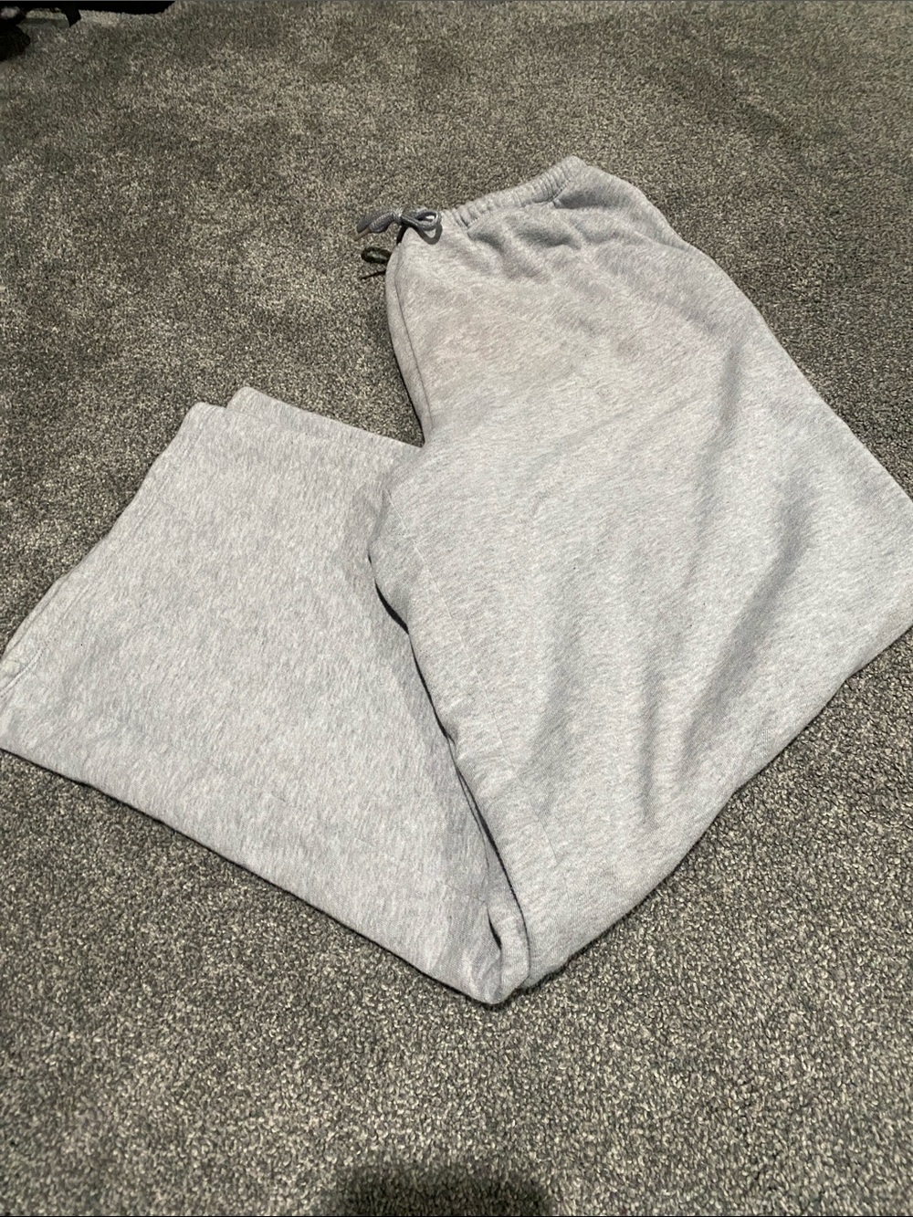 Classic Light Gray oversized wide leg Sweatpants - Cozy Everyday